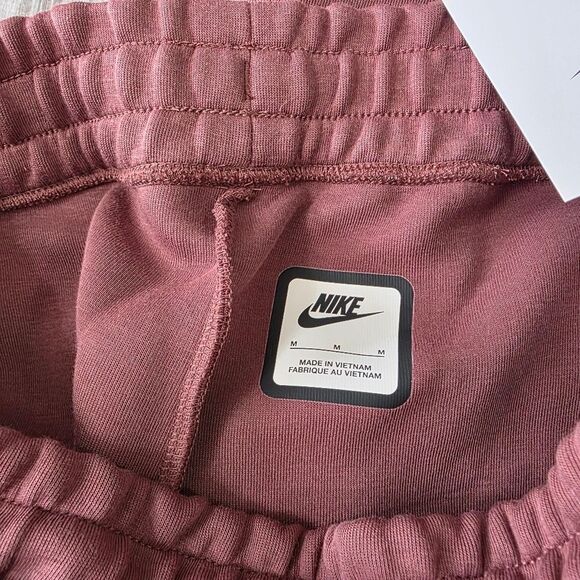 Nike Tech Fleece Mid-Rise Joggers Sportswear Women's Medium FB8330-605 Red Sepia - Picture 9 of 15